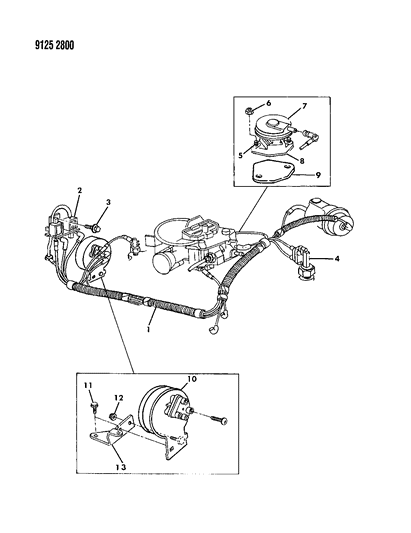 1989 Dodge Lancer EGR System Diagram 4