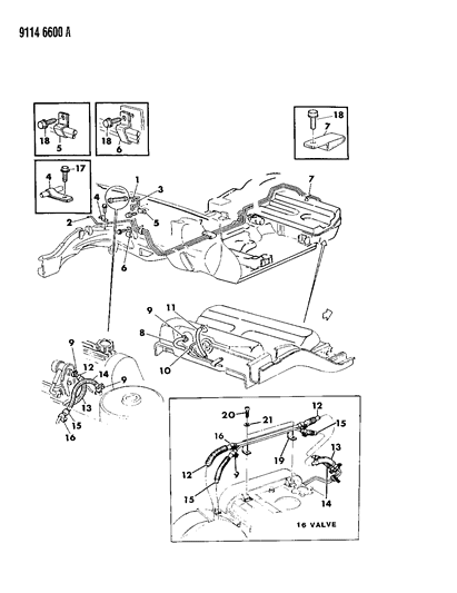 1989 Chrysler TC Maserati Fuel Lines Diagram