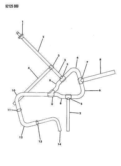 1992 Chrysler LeBaron Speed Control - Ejector Harness Diagram