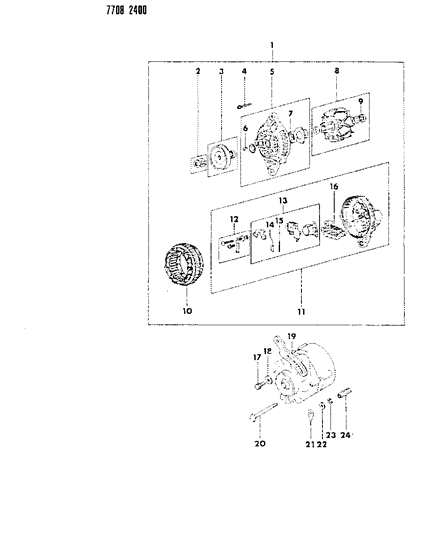 1987 Chrysler Conquest Alternator Diagram