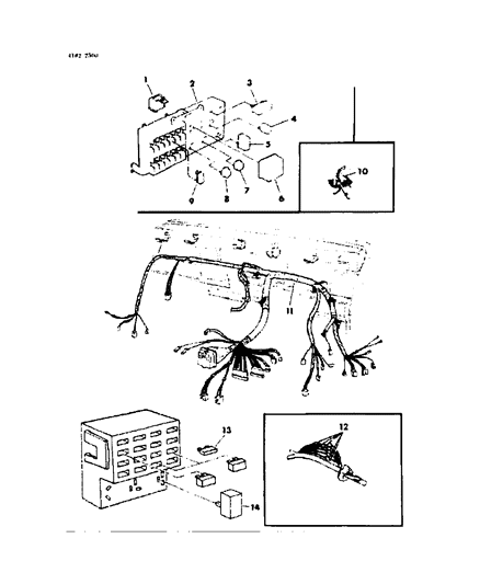 1984 Chrysler Fifth Avenue Instrument Panel Wiring Diagram