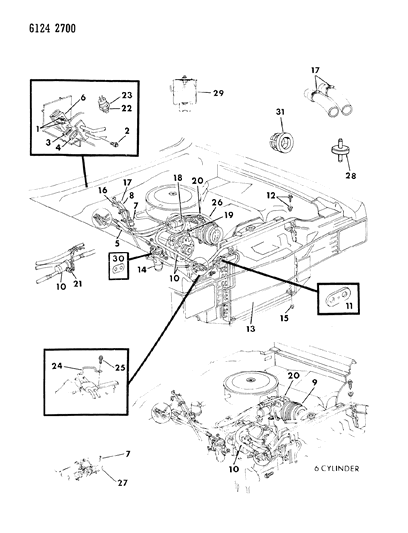 1986 Chrysler Fifth Avenue Air Conditioning And Heater Plumbing Diagram