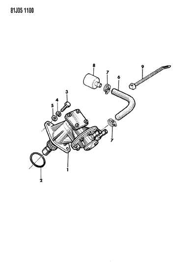 1986 Jeep Comanche Vacuum Pump Power Brakes Diagram