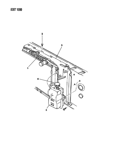 1989 Dodge W350 Coolant Reserve Tank Diagram