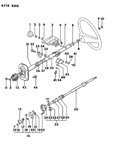 1984 Dodge Ram 50 Nut, (12) Diagram for MF430727