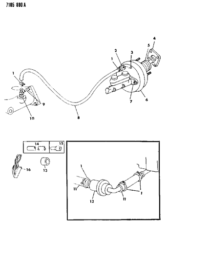 1987 Dodge Caravan Booster, Power Brake Diagram