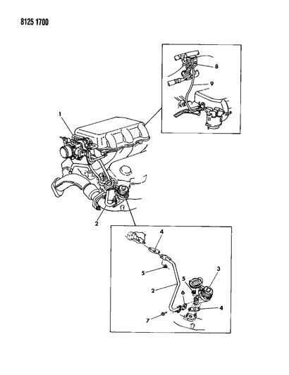 1988 Dodge Grand Caravan EGR System Diagram 3