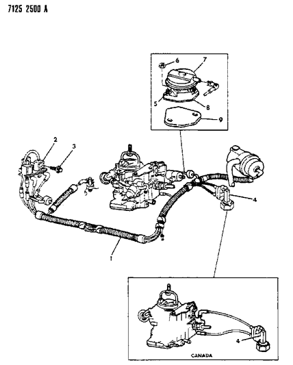 1987 Dodge 600 EGR System Diagram 6