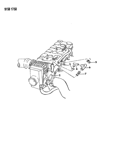 1989 Chrysler TC Maserati Crankcase Ventilation Diagram 1