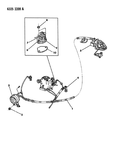 1986 Dodge Ram Van EGR System Diagram 3