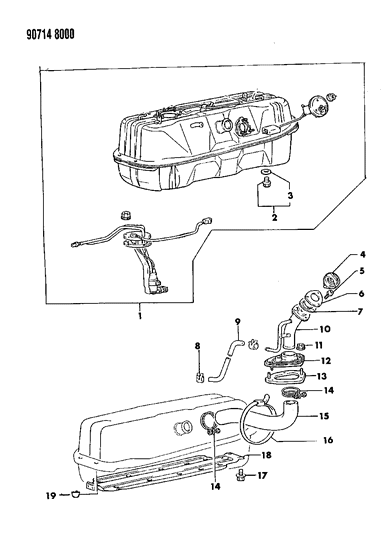 1990 Dodge Ram 50 Fuel Tank Diagram 2