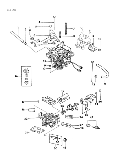 1984 Dodge Charger Carburetor Diagram