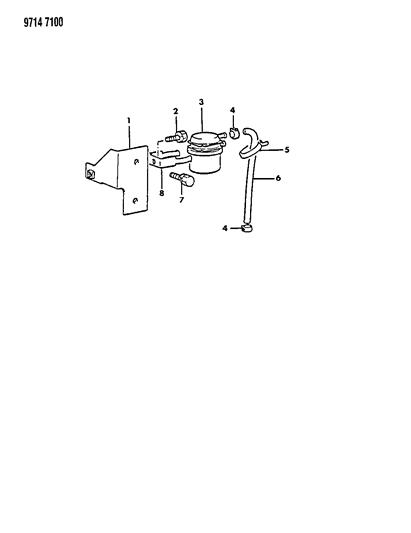 1989 Dodge Ram 50 Fuel Filter Diagram