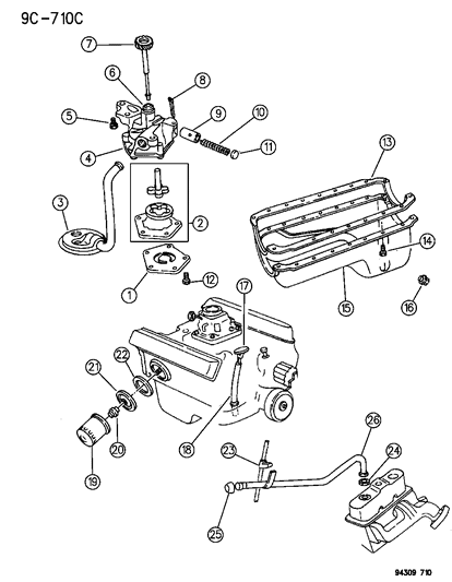 1995 Dodge Ram 2500 Engine Oiling Diagram 3