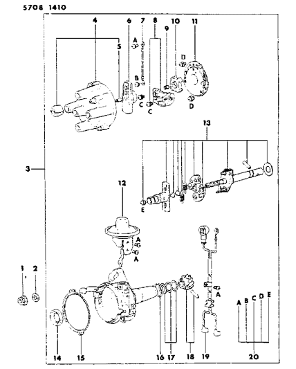 1985 Dodge Ram 50 Distributor Diagram 3