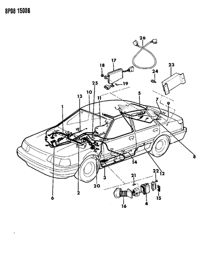 1990 Dodge Monaco Wiring - Body & Accessories Diagram