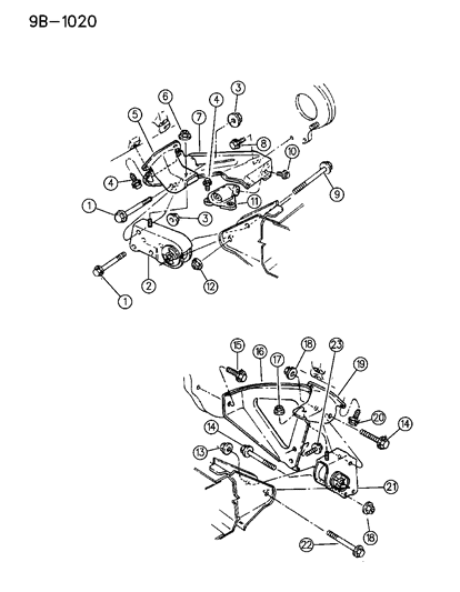 1994 Dodge Dakota Engine Mounting Diagram 3