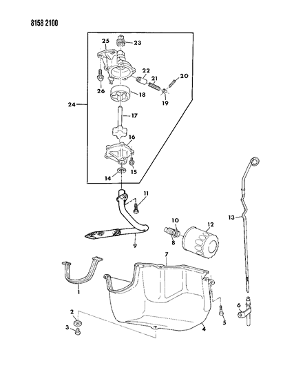 1988 Chrysler New Yorker Engine Oiling Diagram 2