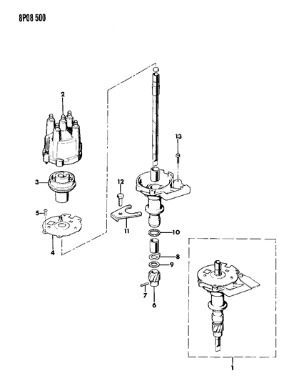 1992 Dodge Monaco Distributor Diagram 1