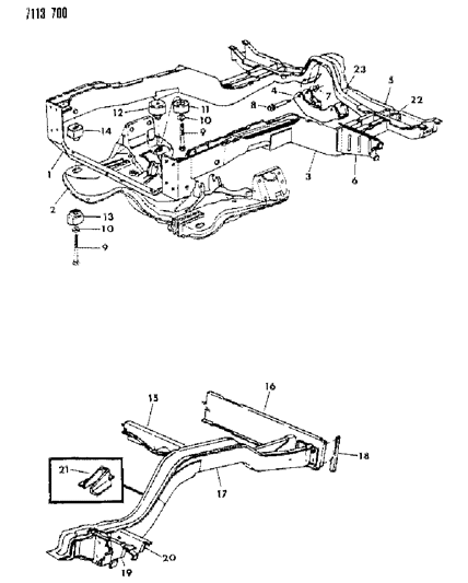 1987 Dodge Diplomat Frame Diagram