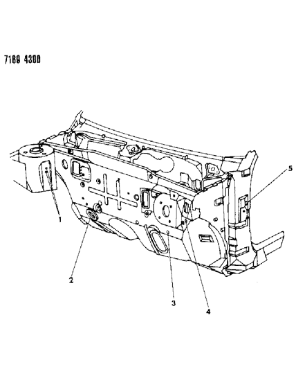 1987 Chrysler LeBaron Plugs Dash Panel Diagram