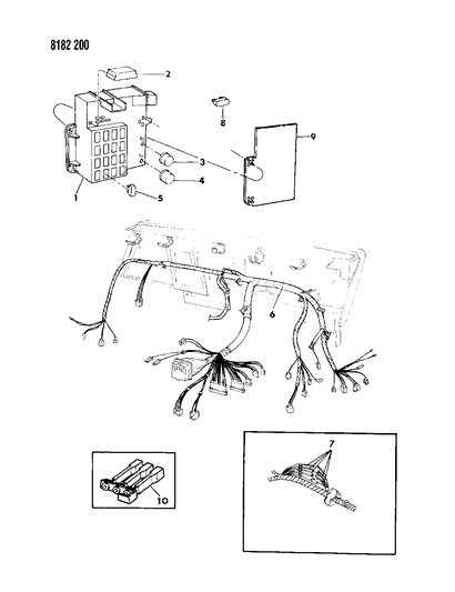 1988 Dodge Omni Instrument Panel Wiring Diagram