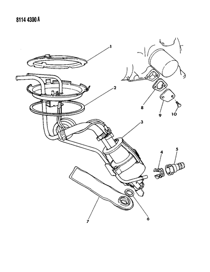 1988 Dodge Grand Caravan Fuel Pump Diagram