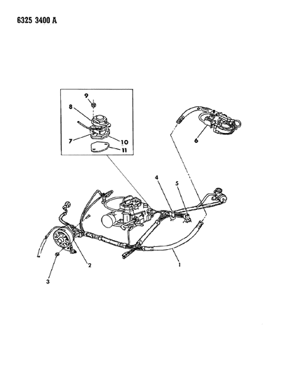 1987 Dodge Ram Wagon EGR System Diagram 5