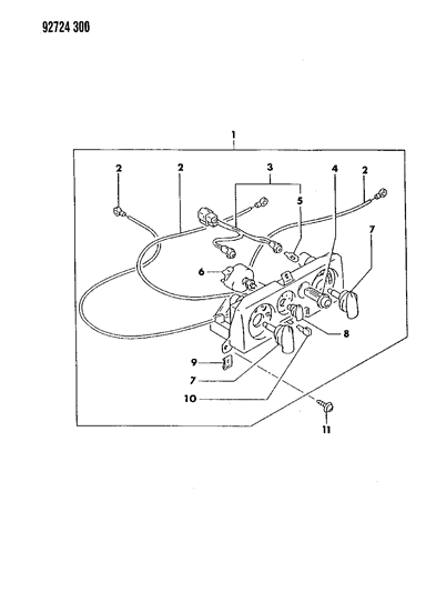 1994 Dodge Stealth Control, Heater Diagram