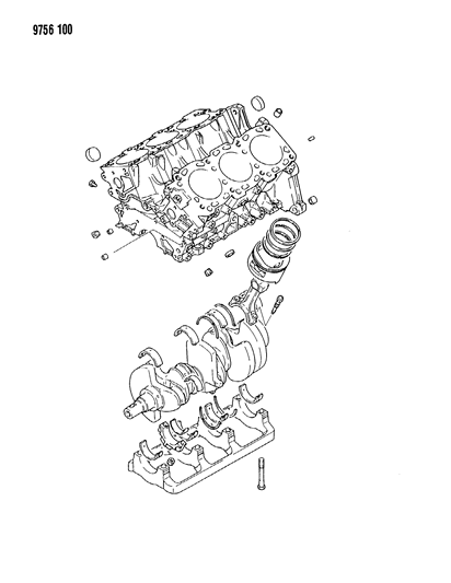 1989 Dodge Raider Short Engine Diagram