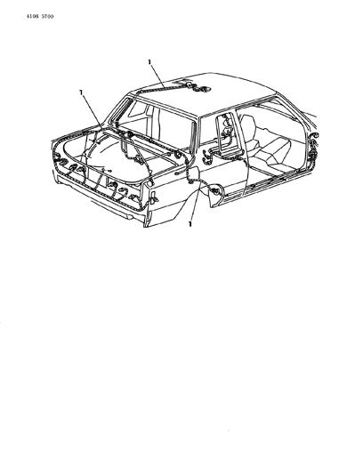 1984 Chrysler New Yorker Wiring - Body & Accessories Diagram