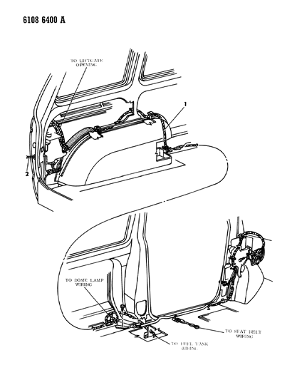1986 Dodge Caravan Wiring - Body & Accessories Diagram