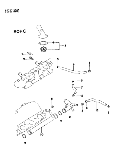 1993 Dodge Stealth Water Pipes Diagram 2