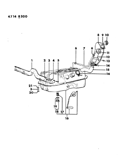 1984 Dodge Ram 50 Fuel Tank Diagram 1