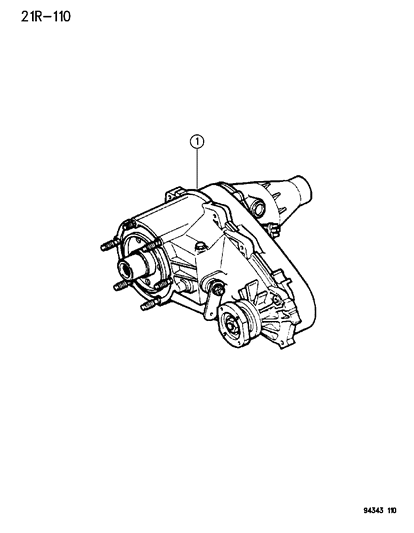 1994 Dodge Ram 3500 Transfer Case Assembly Diagram 1