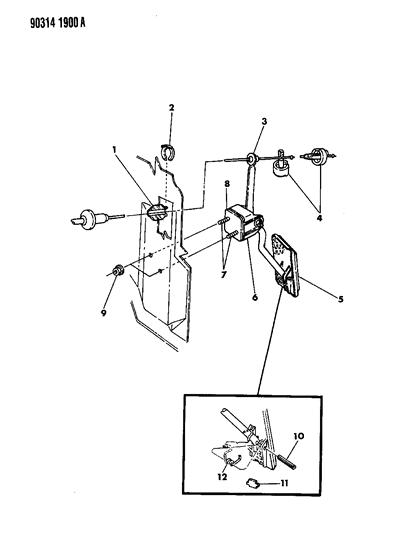 1990 Dodge Ram Van Accelerator Pedal Diagram