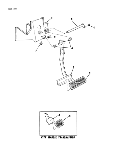 1985 Dodge W350 Brake Pedal Diagram