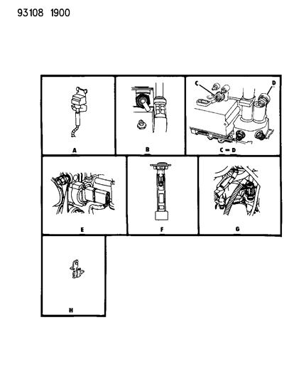 1993 Dodge Shadow Sensors Diagram