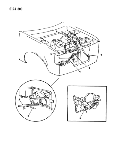 1986 Dodge Omni Plumbing - Heater Diagram