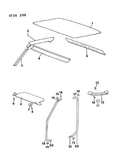 1984 Dodge Ram 50 Clip-Caution Plate Diagram for MB152122