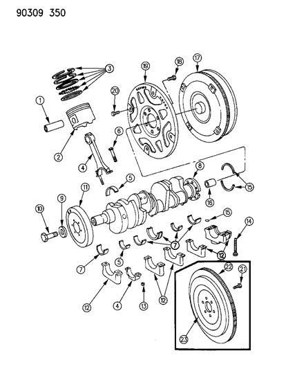 1993 Dodge Ram Van Converter-Torque Diagram for R2117643AB