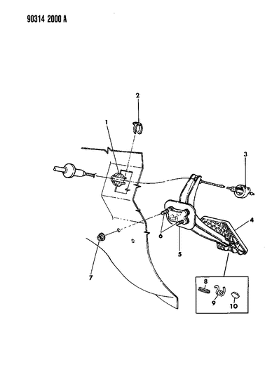 1991 Dodge Dakota Accelerator Pedal Diagram