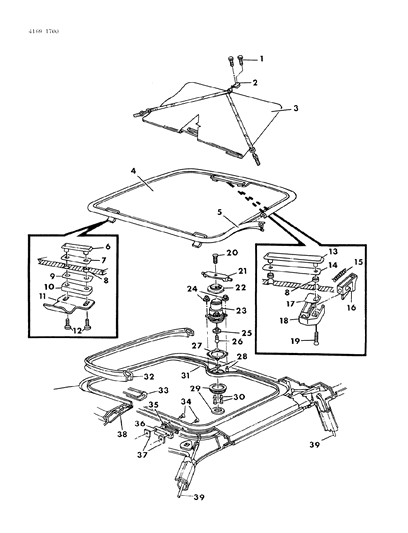 1984 Dodge Charger Sun Roof Diagram