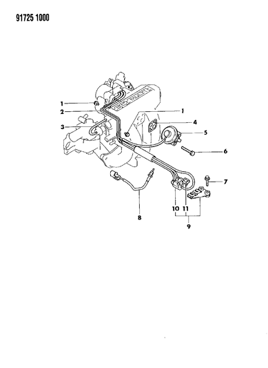 1991 Dodge Ram 50 EGR System Diagram 1