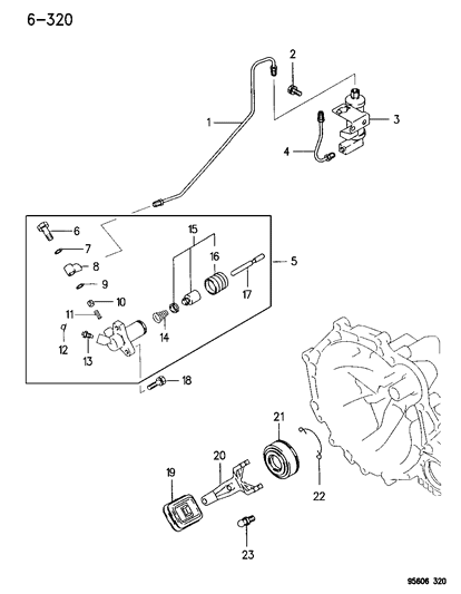 1995 Dodge Avenger Controls, Clutch Diagram