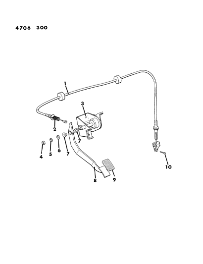 1984 Dodge Colt Clutch Pedal Diagram