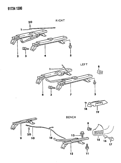 1991 Dodge Ram 50 Adjuster Manual Diagram