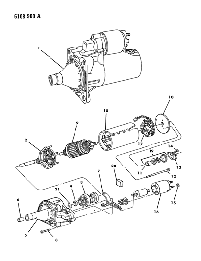 1986 Dodge Caravan Starter Diagram 2