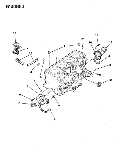 1992 Dodge Spirit Cylinder Block Diagram 2