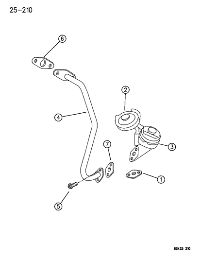 1995 Chrysler Concorde EGR Valve Diagram